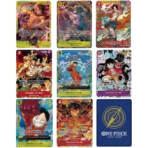 Anime One Piece OPCG English Version Monkey.D.Luffy Straw Hat Crew Portgas.D.Ace Whitebeard Pirates Collection Proxy Cards