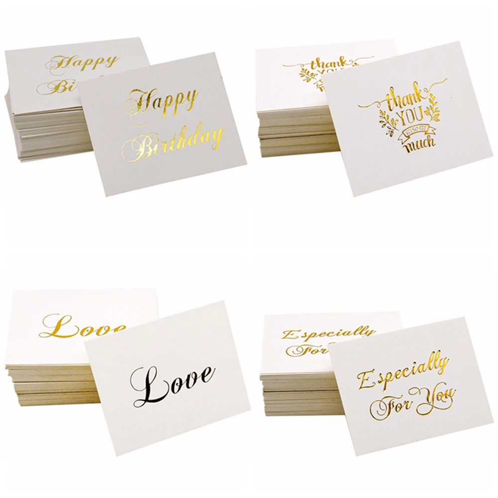 10-30pcs White Paper Card "thank you"Small Card Gift Decoration Card Writable Card 6x8cm Wedding Favors Card 6X8cm