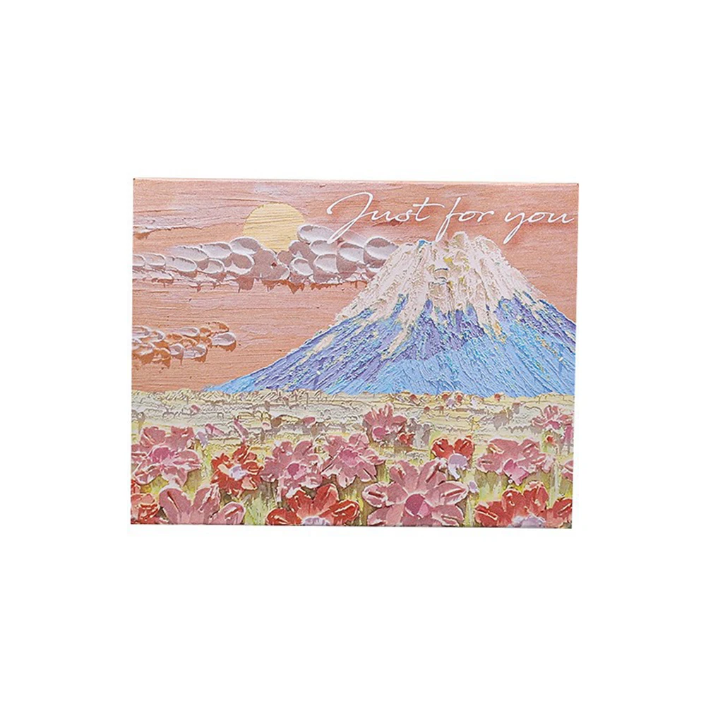 6pcs/set of oil painting style cards Thank you card Folding card Blessing message card Gift card Art painting postcard - Image 6