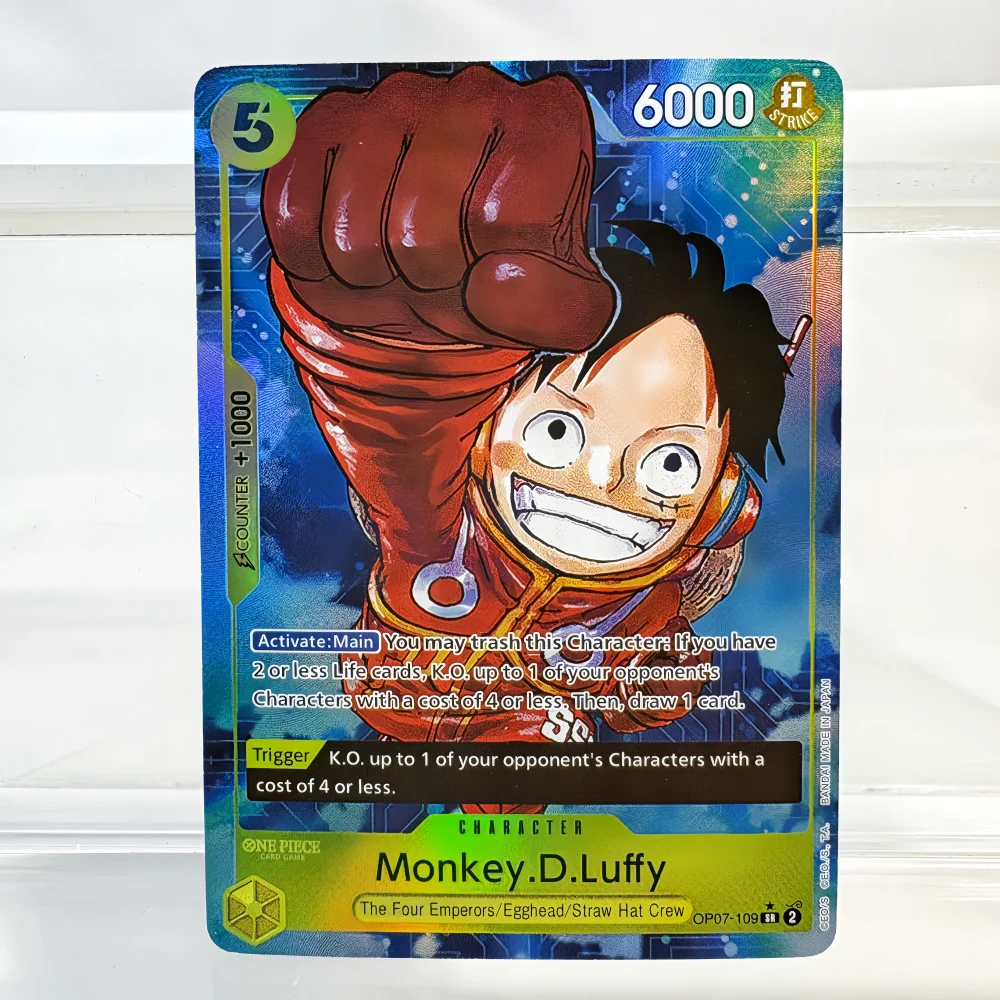 Anime One Piece OPCG English Version Monkey.D.Luffy Straw Hat Crew Portgas.D.Ace Whitebeard Pirates Collection Proxy Cards - Image 6