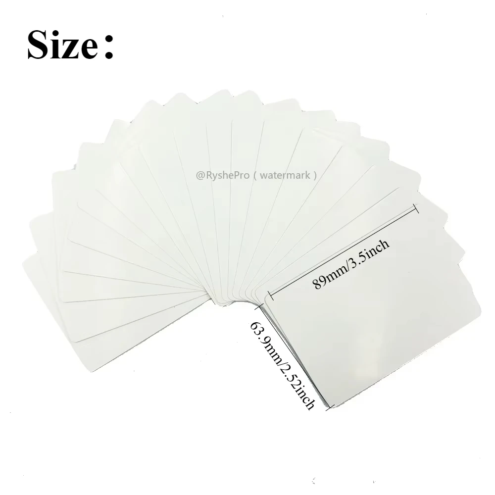 Blank Playing Card Deck 54PCS Empty White Custom Playing Cards Two-sided Personalized Index Flash Cards Study DIY Gift Cards - Image 6