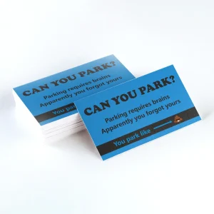 50pcs Humourous Parking Cards "Can You Park?" 3.5 x 2 inch prank funny cards offending funny cards mini portable prank card