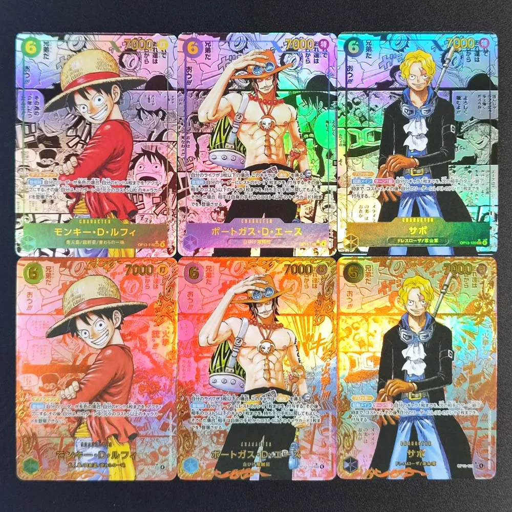 DIY OPCG ONE PIECE CARD Game Manga Rare Shanks Luffy Zoro Nami Sabo Ace Usopp Japanese Collection PTCG Anime Cards - Image 2