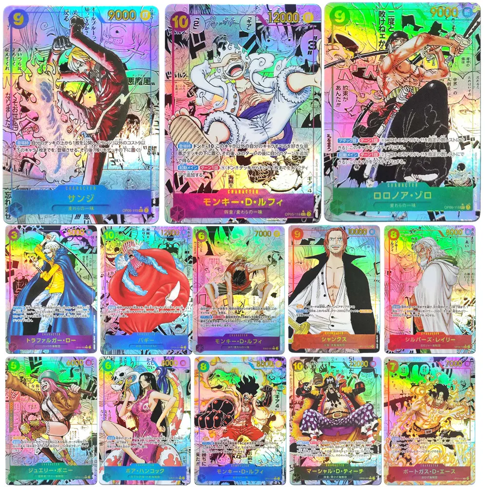 DIY OPCG ONE PIECE CARD Game Manga Rare Shanks Luffy Zoro Nami Sabo Ace Usopp Japanese Collection PTCG Anime Cards