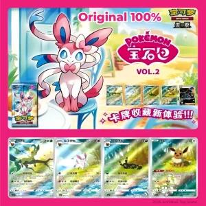 New Gem Pack Vol 2 Cards Scarlet and Violet Trading PTCG Box Eevee Eeveelution Gem Pack 2 Collection Toy Gift Original 100%