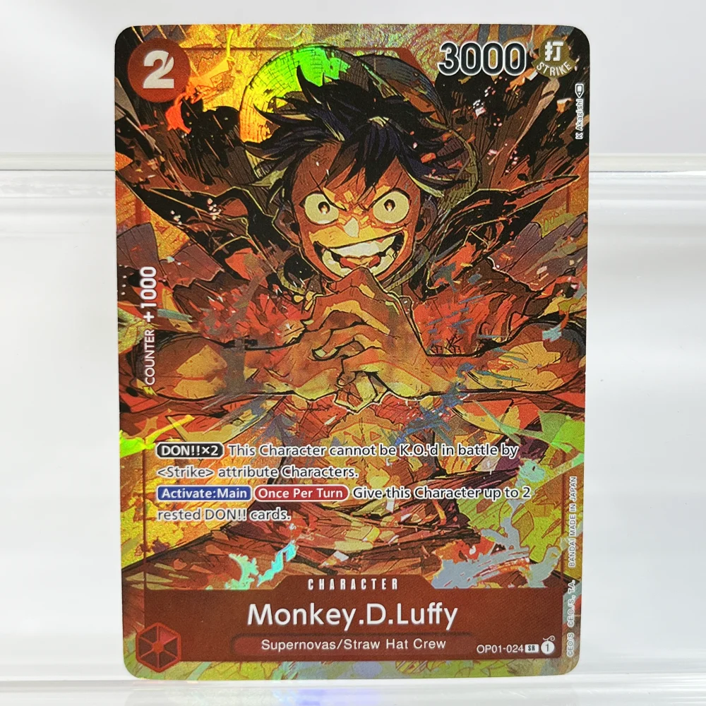 Anime One Piece OPCG English Version Monkey.D.Luffy Straw Hat Crew Portgas.D.Ace Whitebeard Pirates Collection Proxy Cards - Image 5