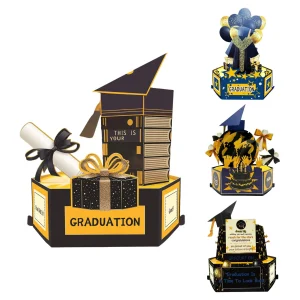 2026 Graduation Card Graduation 3D Pop-up Blessing Card Congrats Grad Greetings Graduate Congratulations Card Gift For Students