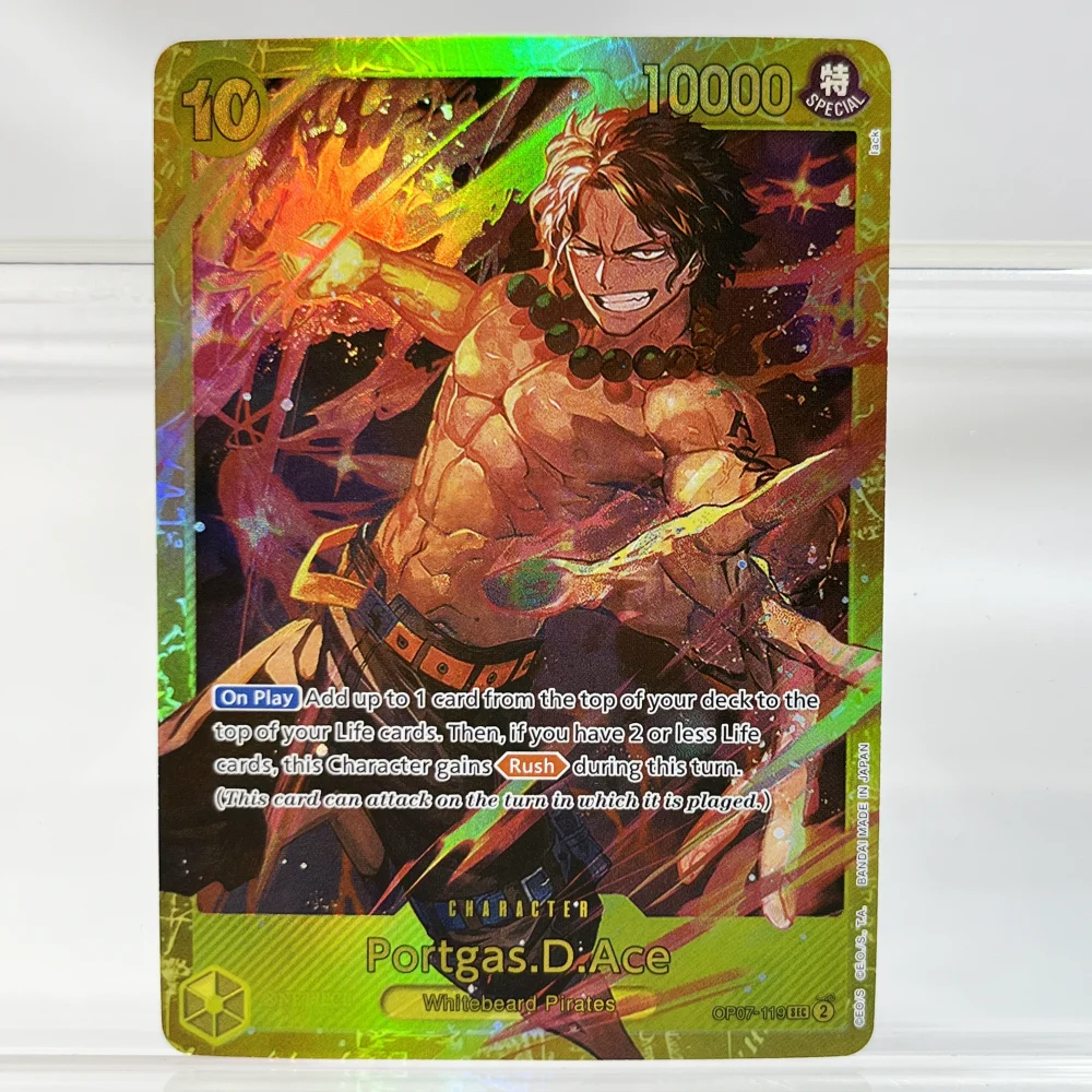 Anime One Piece OPCG English Version Monkey.D.Luffy Straw Hat Crew Portgas.D.Ace Whitebeard Pirates Collection Proxy Cards - Image 4