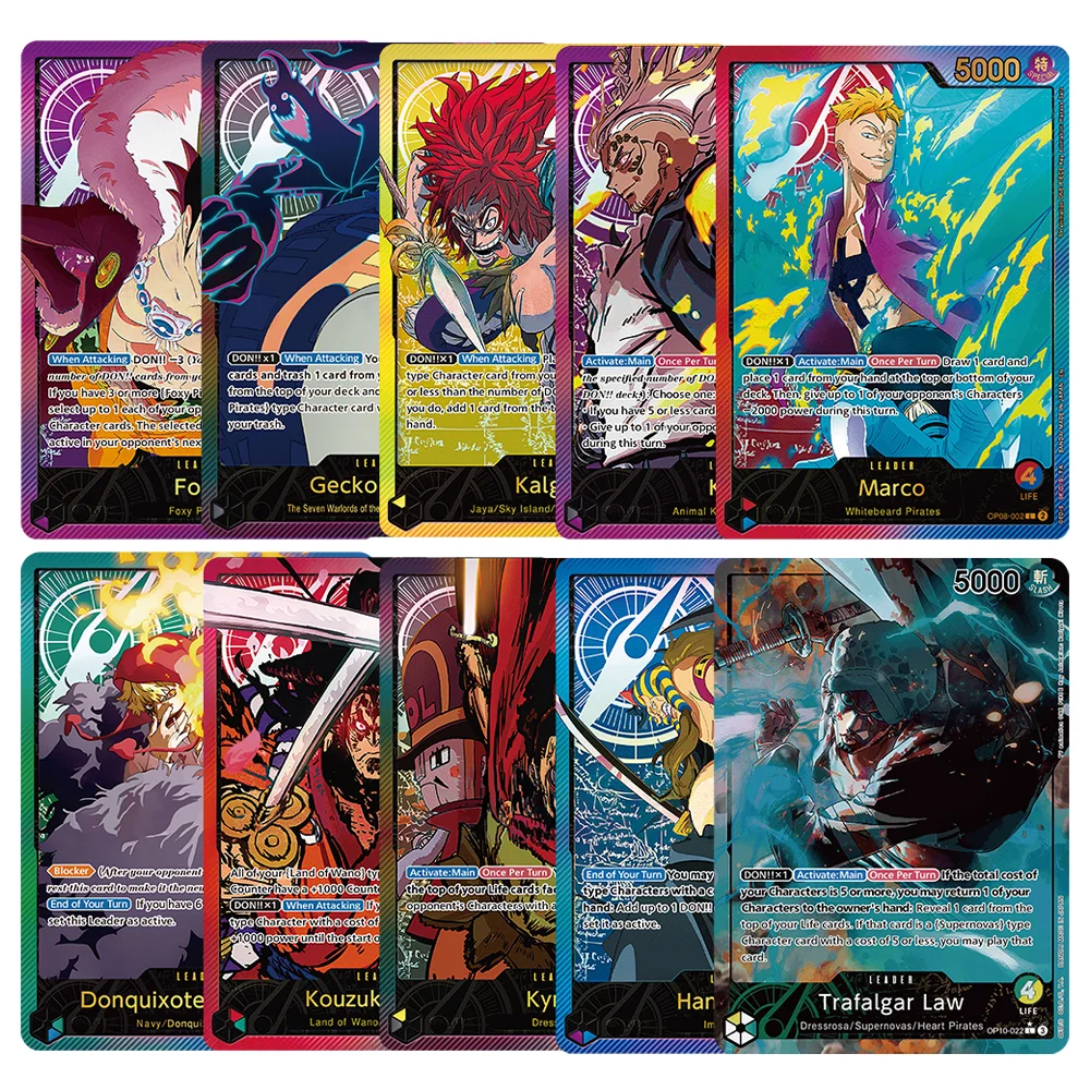 Anime One Piece OPCG English Leader Luffy Chopper Uta Hody Jones Perona Yamato Vinsmoke Reiju Dragon Game Collection Proxy Cards