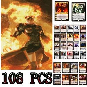 108 Pcs Black Core Cards P9 Dual Land Fetch Land Shock Lands Proxy Cards