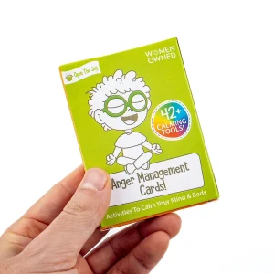 Anger Management Cards English Visions 42+ Calming Tools to Calm Mind & Body Women-Owned for Kids & Adults Board Playing Game