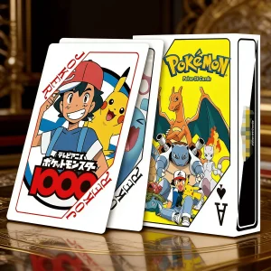 Pokemon Poker playing cards board games child kids toys Children toy deck card game set Cute Cartoon Pikachu Charizard Poke Ball